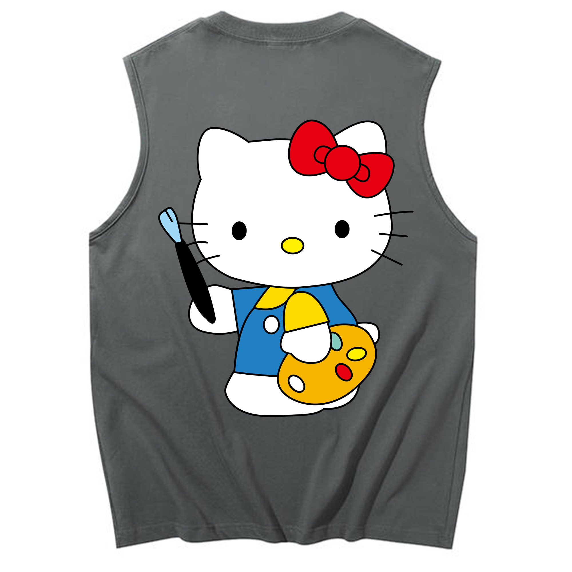 （画像用） Hello Kitty ハローキティ コットン100％タンクトップ（背面プリント）